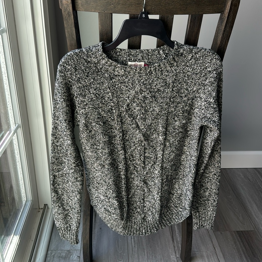 Black and white sweater